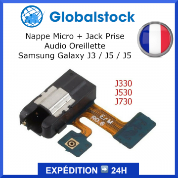 Nappe Micro + Jack Prise Audio Oreillette pour Samsung J3 J5 J7 (2017) J330 J530 J730