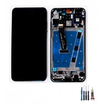 Ecran + vitre tactile sur châssis pour Huawei Mate 30 Lite Noir + outils