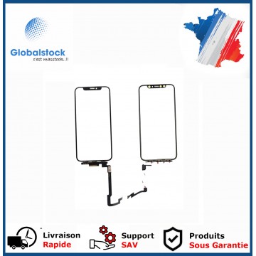 Vitre Tactile remplacement avant + Nappe touch + châssis + OCA pour Iphone X
