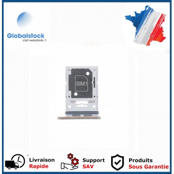 Tiroir lecteur sim pour Samsung Galaxy A53 5G Argent/ Blanc