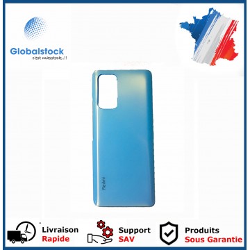 Vitre arrière pour XIAOMI REDMI NOTE 10 / NOTE 10 PRO (5G) M2103K19G Bleu LOGO + CE