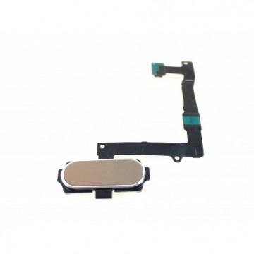 Nappe bouton home Doré pour Samsung Galaxy S6 Edge + G928F