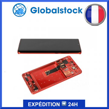 Ecran LCD + Vitre tactile sur châssis pour Huawei P30 Pro Orange TFT + outils