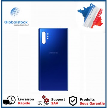 Vitre arrière pour Samsung Galaxy note 10 plus N975F Bleu