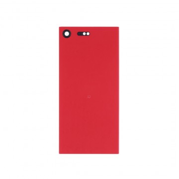 Vitre arrière pour Sony Xperia XZ Premium Rouge avec lentille caméra