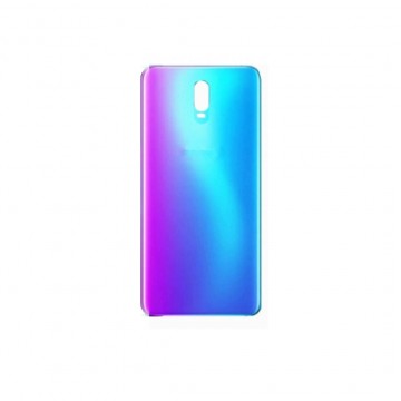 Vitre arrière ( Cache batterie) avec adhésive pour Oppo R17 Bleu