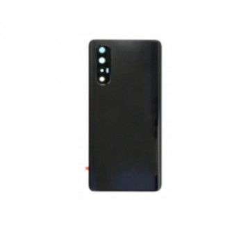 Vitre arrière pour Oppo Find X2 Neo Reno 3 Pro 5G Noir avec lentille caméra