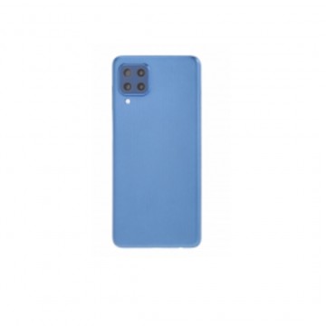 Vitre arrière pour Samsung Galaxy M22 M225 Bleu avec lentille caméra