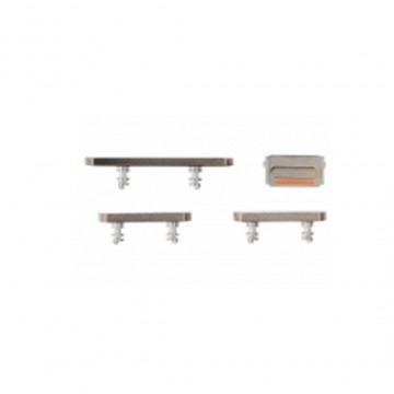 Pack bouton latéral Power Volume Mute (silencieux) pour iPhone 14 Pro/14 Pro Max 4pcs in one set Or
