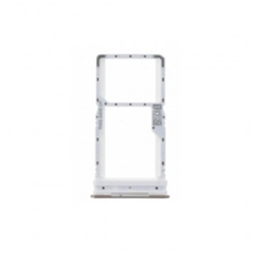 Tiroir carte sim pour Motorola Moto G52 Double sim Argent