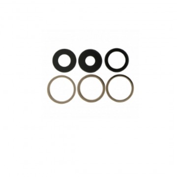 Lentille en verre caméra arrière pour iPhone 13 Pro 6,1"/13 Pro Max 6,7" Or 6pcs in one set