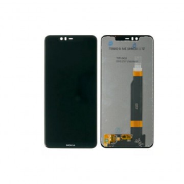 Ecran LCD + Vitre tactile pour Nokia 5.1 Plus Noir + Outils