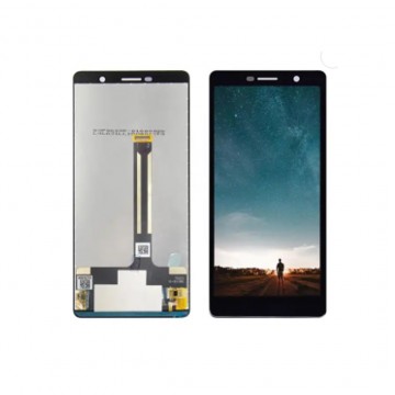 Ecran LCD + Vitre tactile pour Nokia 7 Plus Noir + Outils