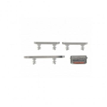 Power Volume Mute Buttons Keys Side Buttons pour iPhone 13 Pro 6.1"/13 Pro Max 6.7" white 4pcs in one set