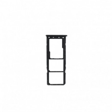 Tiroir double SIM +micro SD pour Samsung Galaxy A21S (A217F) Prisme Noir
