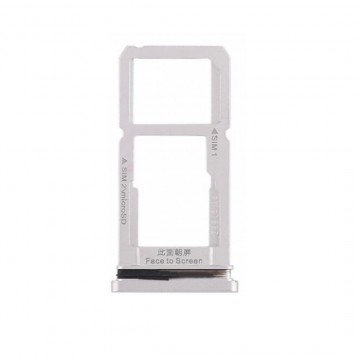Tiroir carte sim pour Oppo R15 Double sim Argent