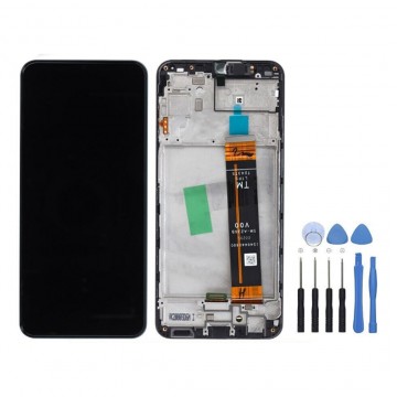 Ecran LCD + Vitre tactile avec châssis pour Samsung Galaxy A23 5G A236 Noir + Outils