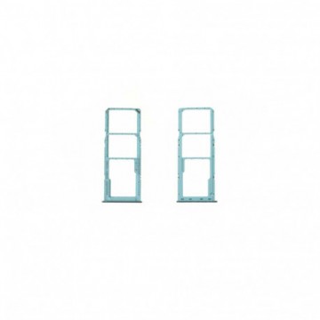 Tiroir double sim + micro SD pour Samsung Galaxy A71 / A51 Bleu