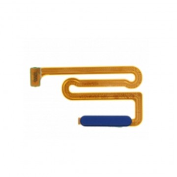 Lecteur d'empreinte bouton power pour Samsung Galaxy A12/A12 Nacho/A12s A127/M12 Bleu