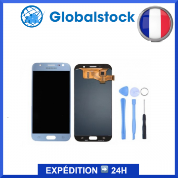 Ecran LCD + Vitre tactile pour Samsung A7 2017 (A720F) Bleu TFT+ Outils