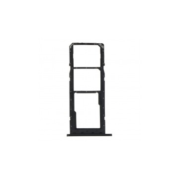 Tiroir de carte sim pour Samsung Galaxy A02s Double sim Noir