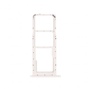 Tiroir de carte sim pour Samsung Galaxy A02s Double sim Blanc