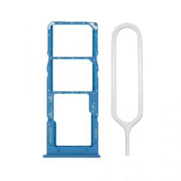 Tiroir sim pour Samsung Galaxy A02S A03S Double sim Bleu