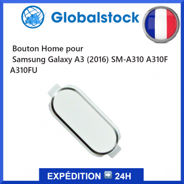 Bouton Home pour Samsung Galaxy A3 (2016) SM-A310 A310F A310FU Blanc
