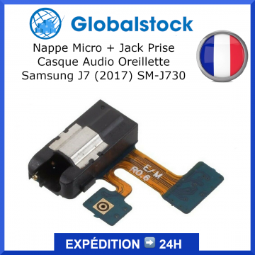 Nappe Micro + Jack Prise Casque Audio Oreillette pour Samsung J7 (2017) SM-J730