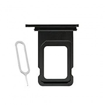 Tiroir carte sim avec anneau en caoutchou étanche pour iPhone 8/SE 2020/SE 2022 Simple sim Noir