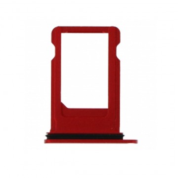 Tiroir carte sim avec anneau en caoutchou étanche pour iPhone 8/SE 2020/SE 2022 Simple sim Rouge