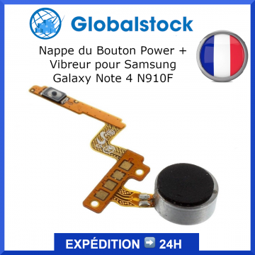 Nappe du Bouton Power + Vibreur pour Samsung Galaxy Note 4 N910F - OEM