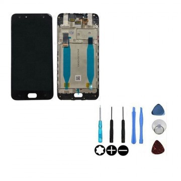 Ecran LCD + vitre tactile sur chassis pour ASUS ZENFONE ZD553KL Noir + outils