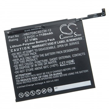 Batterie pour Huawei MatePad Pro 10,8 5G 2019/MatePad 5G/MatePad 11 2021 HB28D8C8ECW-12 7250mAh