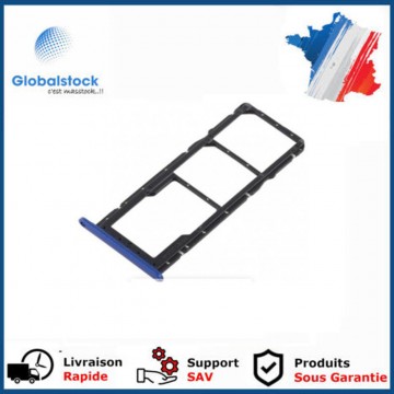 Tiroir carte sim pour Huawei Honor 8X Dual Card Bleu