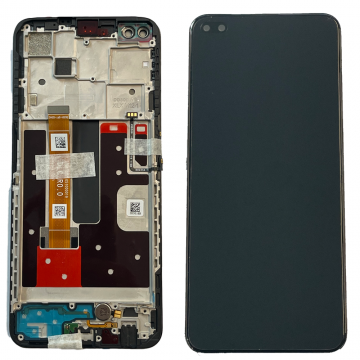 Ecran LCD + Vitre tactile sur châssis pour Oppo Reno 4Z 5G Noir + Outils