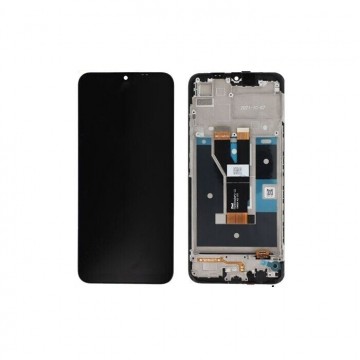 Ecran LCD + Vitre tactile sur châssis pour Realme Narzo 50i Prime Noir + Outils