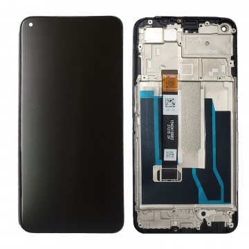 Ecran LCD + Vitre tactile sur châssis pour Realme 8 5G Noir + Outils