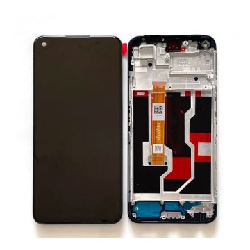 Ecran LCD + Vitre tactile sur châssis pour Realme 9i RMX3491 Noir + Outils