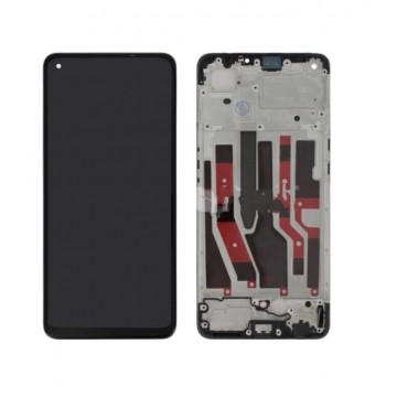Ecran LCD + Vitre tactile sur châssis pour Oppo Reno7 4G CPH2363 Noir