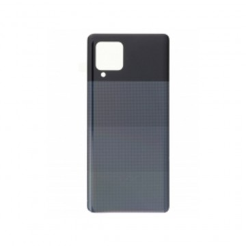 Vitre arrière (cache batterie) avec Adhésif pour Samsung Galaxy A42 5G A426B Noir + Logo