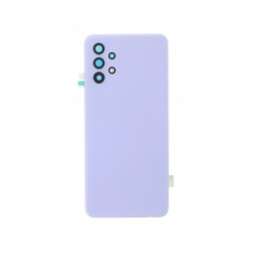 Vitre arrière pour Samsung Galaxy A32 5G Violet avec lentille caméra