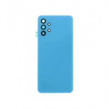 Vitre arrière pour Samsung Galaxy A32 5G Bleu avec lentille caméra