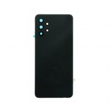 Vitre arrière pour Samsung Galaxy A32 5G Noir avec lentille caméra