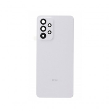 Vitre arrière pour Samsung Galaxy A33 5G A336 Blanc avec lentille caméra