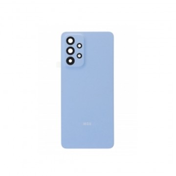 Vitre arrière pour Samsung Galaxy A33 5G A336 Bleu avec lentille caméra