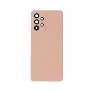 Vitre arrière pour Samsung Galaxy A33 5G A336 Rose avec lentille caméra