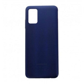 Vitre arrière (cache batterie) pour Samsung Galaxy A03s A037 A037U Bleu + Logo