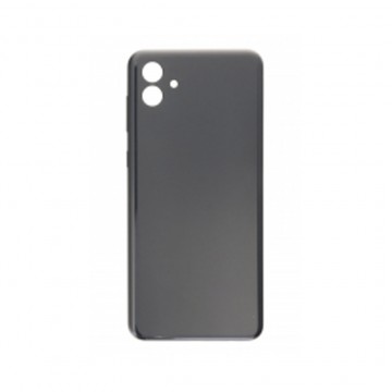 Vitre arrière (cache batterie) pour Samsung Galaxy A04 A045 Noir + Logo