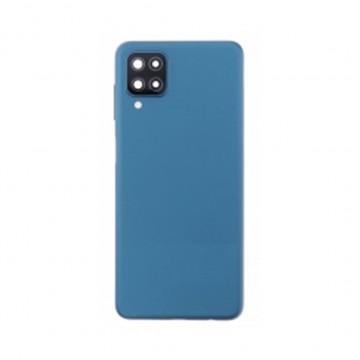 Vitre arrière pour Samsung Galaxy A12 A12 Nacho A12s A127 Bleu avec lentille caméra